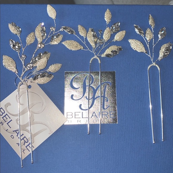 Bel Air Bridal Hair Pins - Picture 1 of 4